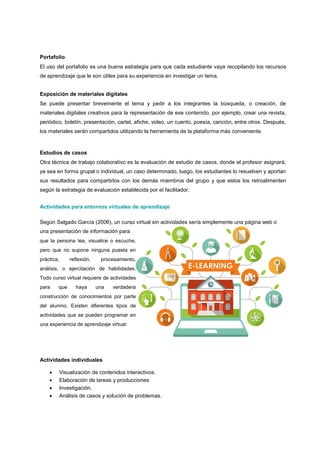 Actividades para aula virtual