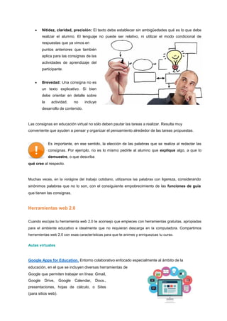 Actividades para aula virtual