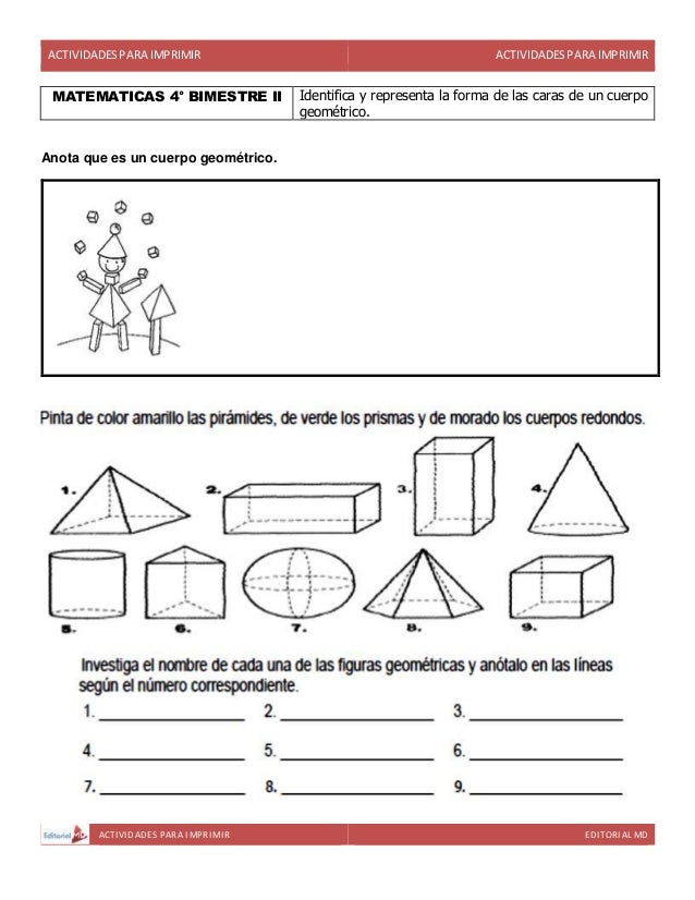 Actividades para Cuarto Grado de Primaria para Imprimir. Actividades para Cuarto Grado de Primaria para Imprimir.