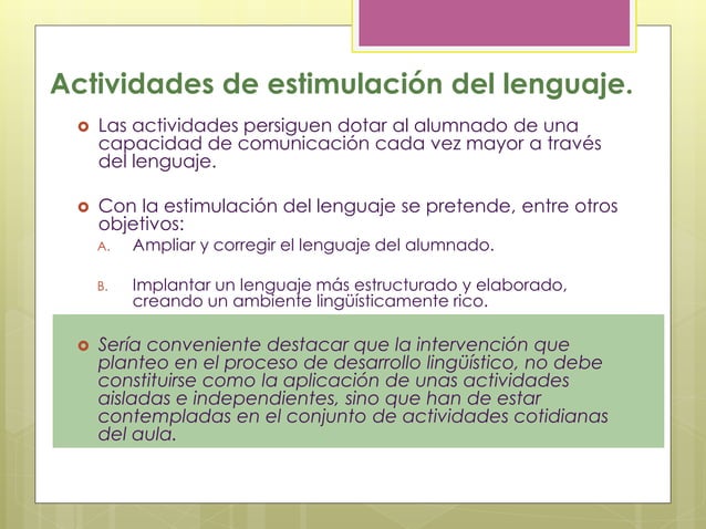 Actividades para estimular el lenguaje oral | PPTX