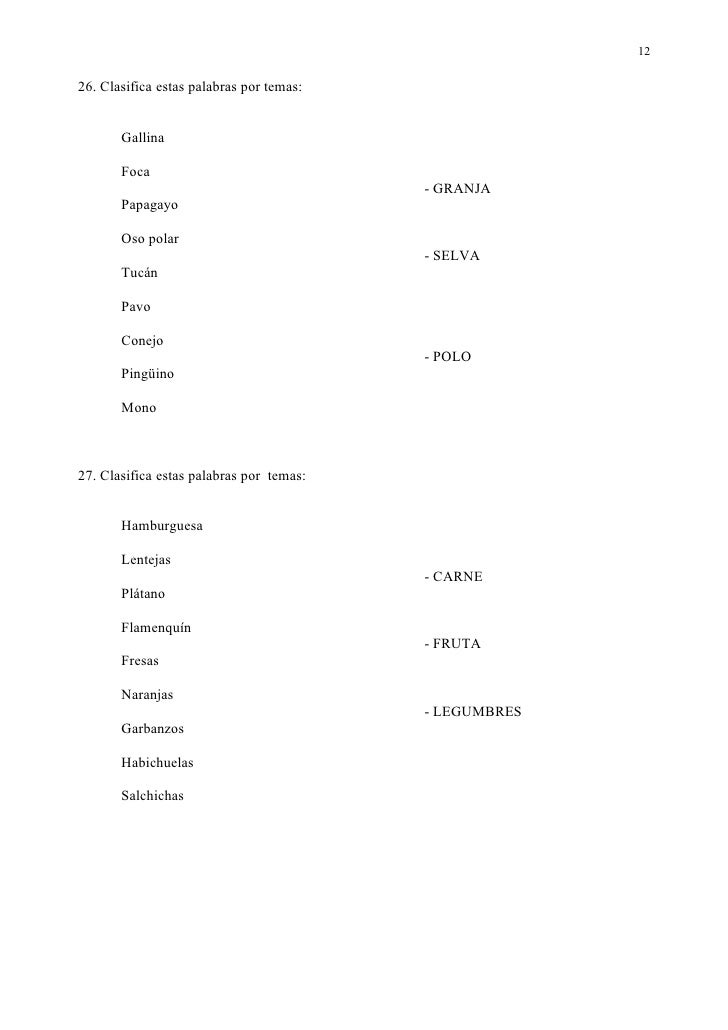 Actividades Para Lenguaje
