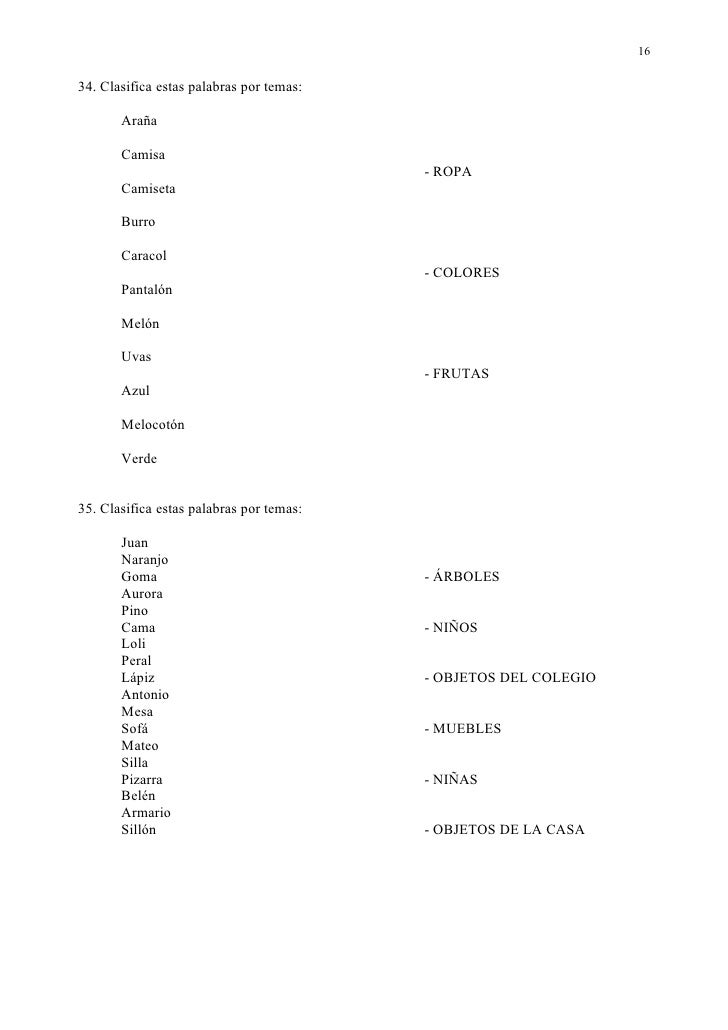 Actividades Para Lenguaje