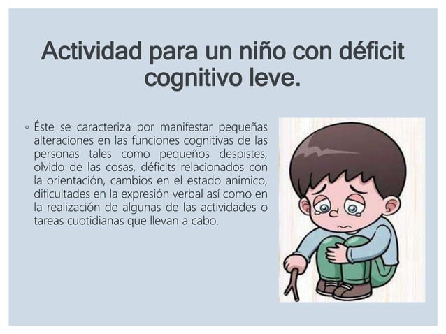 Actividades para niños con déficit cognitivo leve | PPTX