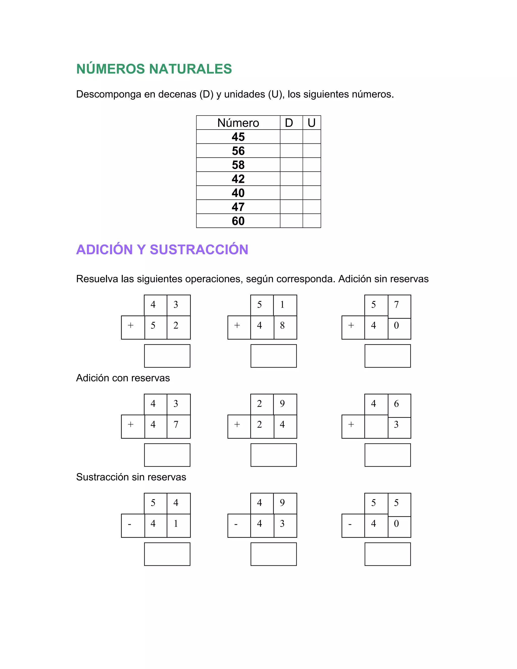 Actividades para segundo de primaria matematica | DOC