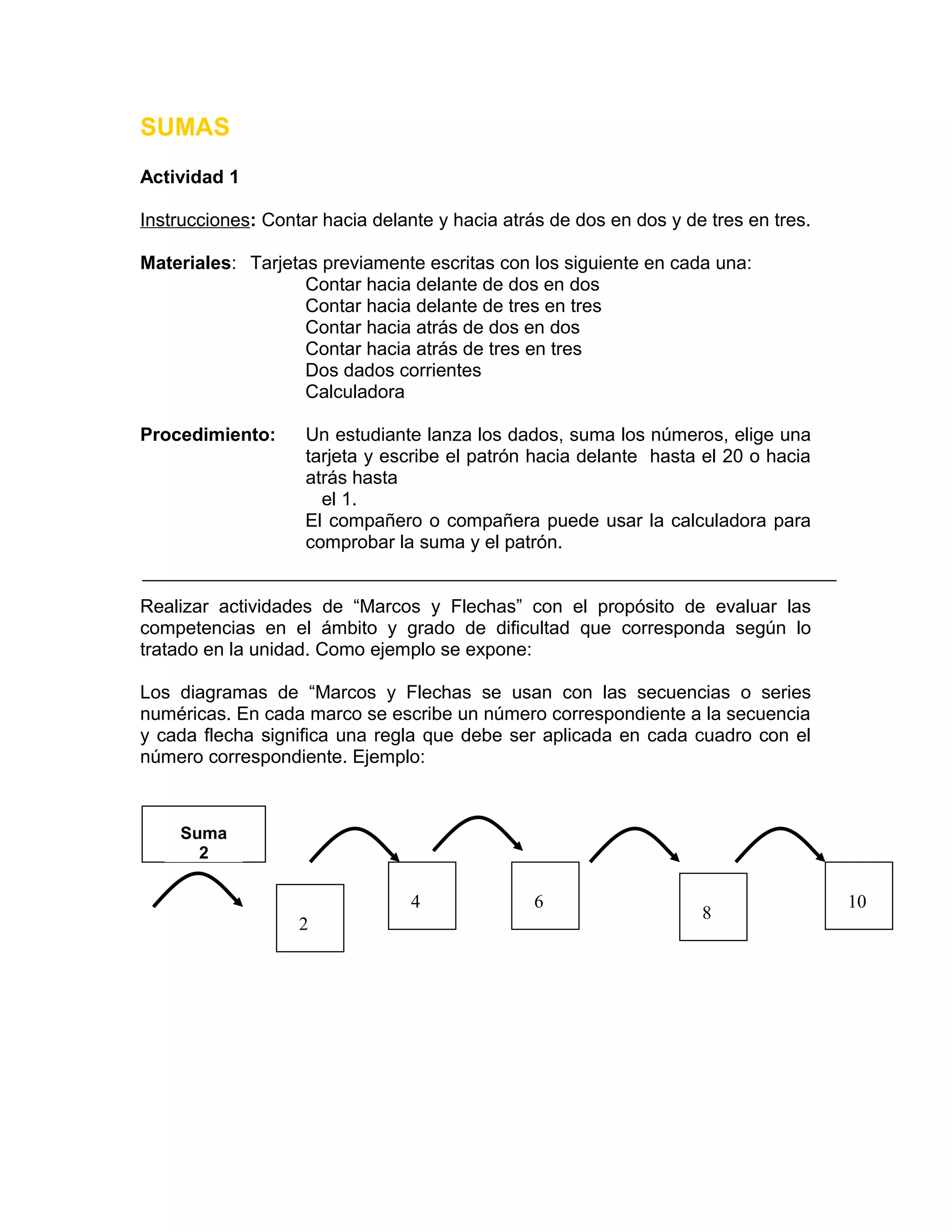 Actividades para segundo de primaria matematica | DOC