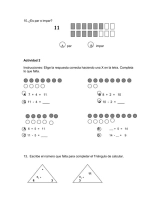 Actividades para segundo de primaria matematica | DOC