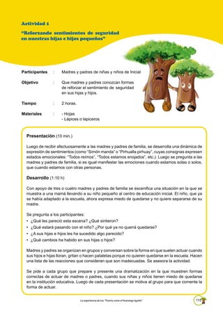 Simon Manda Actividades para trabajar con madres y padres de familia | PDF