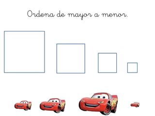 Ordena de mayor a menor.
 