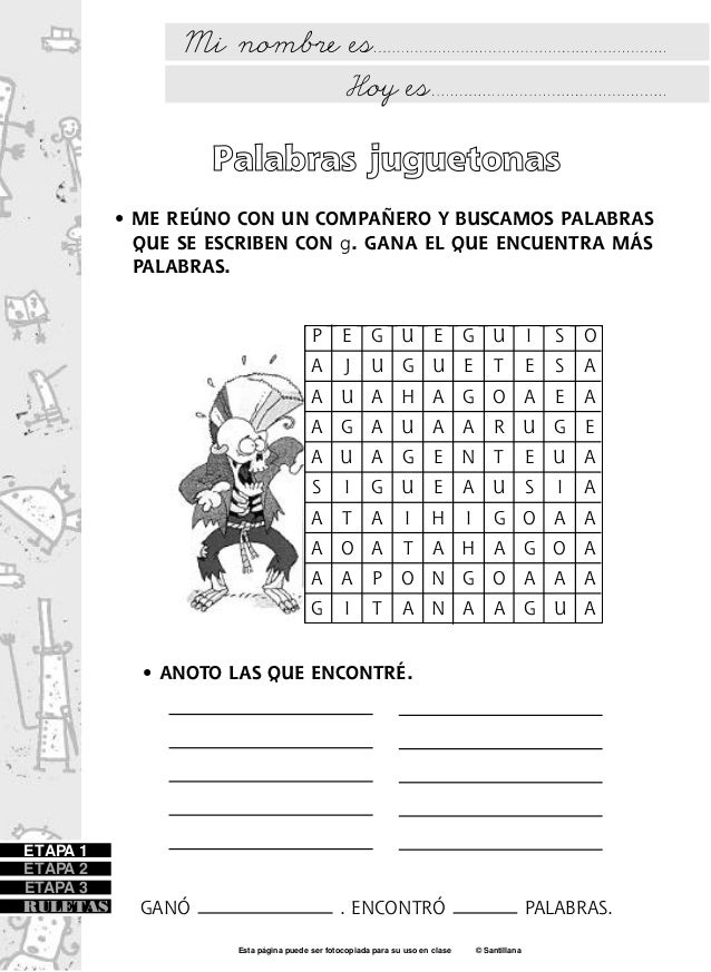 Actividades Santillana Primer Ciclo Basico Actividades Santillana Primer Ciclo Basico