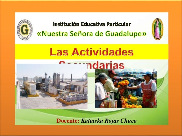 Actividades secundarias