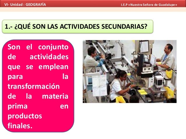 Actividades secundarias