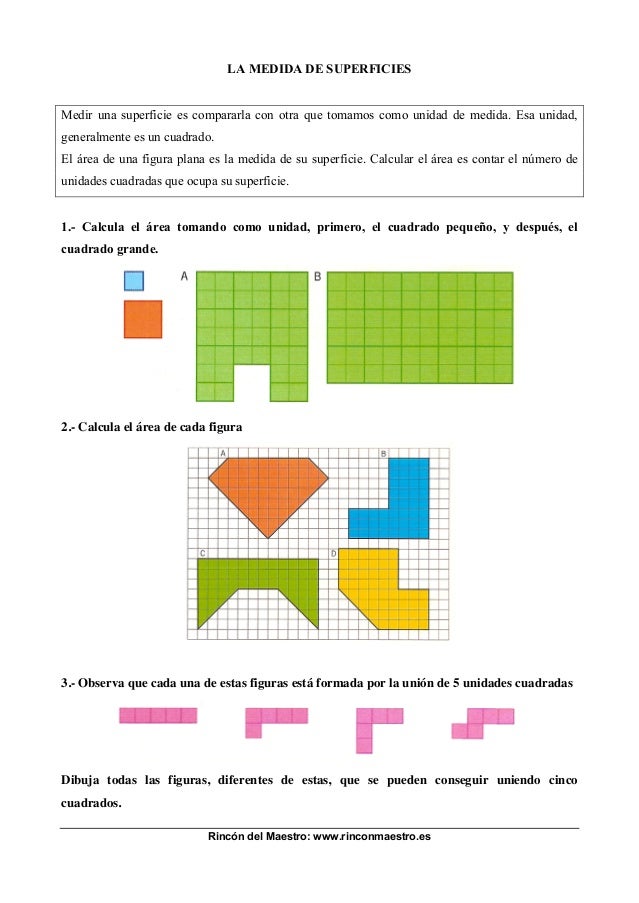 Actividades superficie