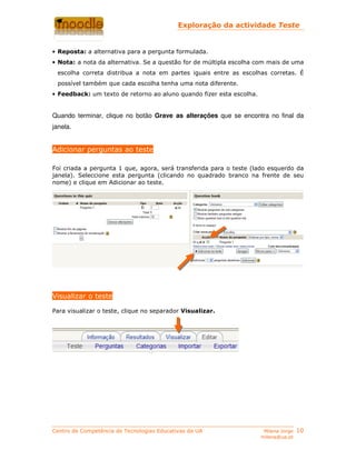 Actividade Teste Moodle