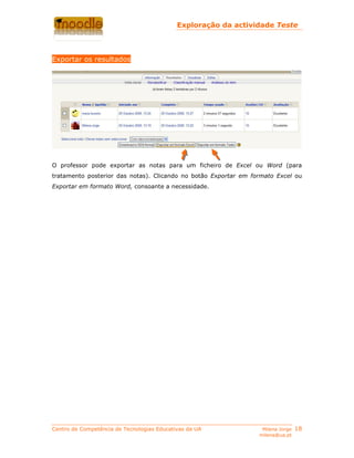Actividade Teste Moodle