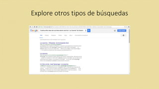 Explore otros tipos de búsquedas