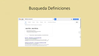 Busqueda Definiciones
 