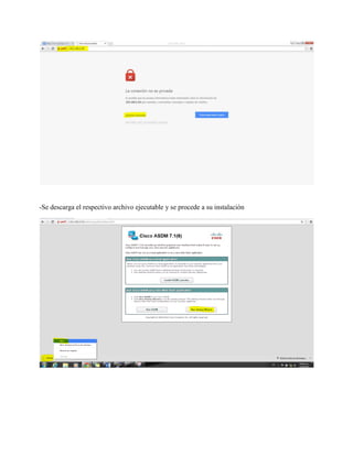 -Se descarga el respectivo archivo ejecutable y se procede a su instalación
 