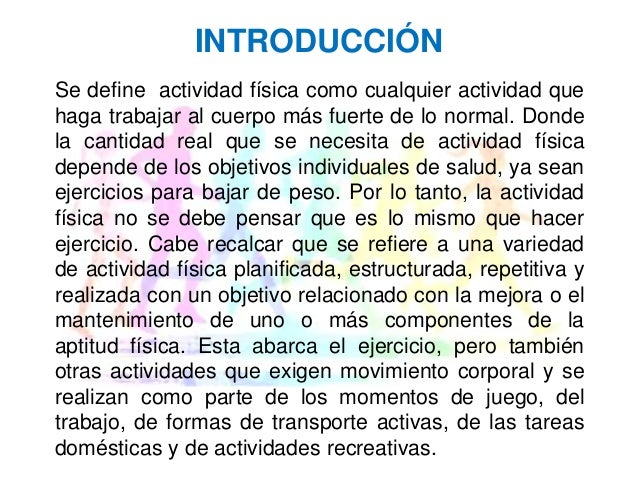 Actividad fisica