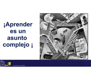 ¡Aprender es un asunto  complejo ¡ 