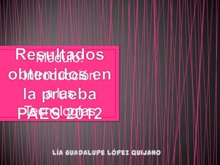 Módulo:
Introducción
    a las
Tecnologías

    Lía Guadalupe López Quijano
 