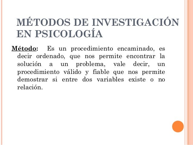 METODOS DE INVESTIGACION EN LA PSICOLOGIA SOCIAL