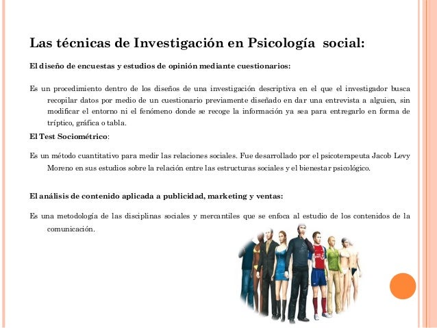 METODOS DE INVESTIGACION EN LA PSICOLOGIA SOCIAL