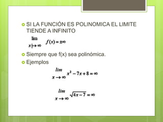 Actividad limites al infinito | PPTX