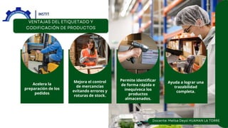 Acelera la
preparación de los
pedidos
Mejora el control
de mercancías
evitando errores y
roturas de stock.
Permite identificar
de forma rápida e
inequívoca los
productos
almacenados.
Ayuda a lograr una
trazabilidad
completa.
 