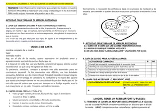 ACTIVIDAD DIA DE LA MADRE FICHA DE TRABAJO | DOCX