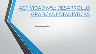 ACTIVIDAD N°4: DESARROLLO
GRÁFICAS ESTADÍSTICAS
Flavio Morales Ríos
 