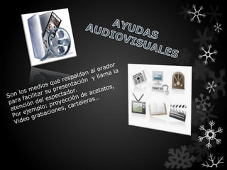 r
                                      o rado a
                              da n al ama l
                       respal n y ll
                 s que entació
           m edio pres r.               atos
                                            ,
       os        su       o         cet
S on l cilitar      pectad n de a
      a fa del es yecció leras…
 par ión            ro      rte
  at enc mplo: p nes, ca
          je       io
   Por e grabac
         o
    Vide
 