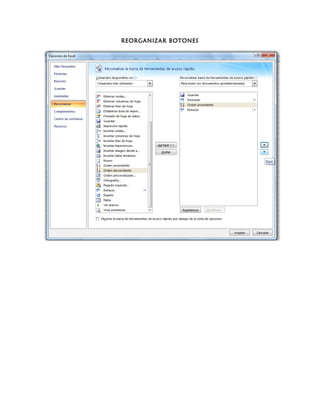 REORGANIZAR BOTONES
 