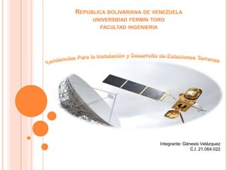 REPUBLICA BOLIVARIANA DE VENEZUELA
UNIVERSIDAD FERMIN TORO
FACULTAD INGENIERIA
Integrante: Génesis Velázquez
C.I. 21.064.022
 