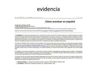 evidencia
 
