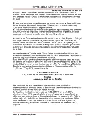 Actividad turistica en españa