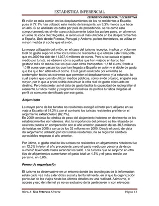 Actividad turistica en españa