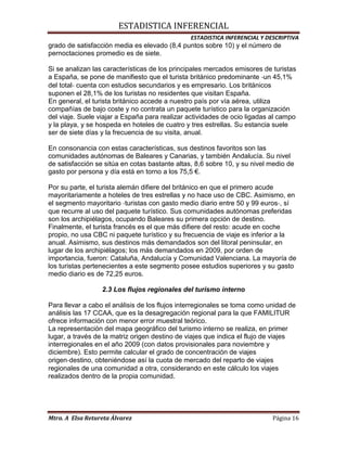 Actividad turistica en españa