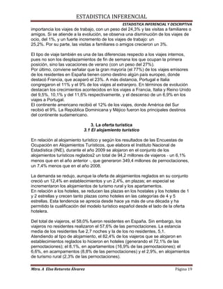 Actividad turistica en españa