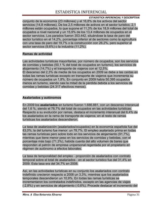 Actividad turistica en españa