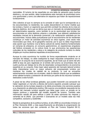 Actividad turistica en españa