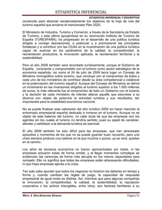 Actividad turistica en españa