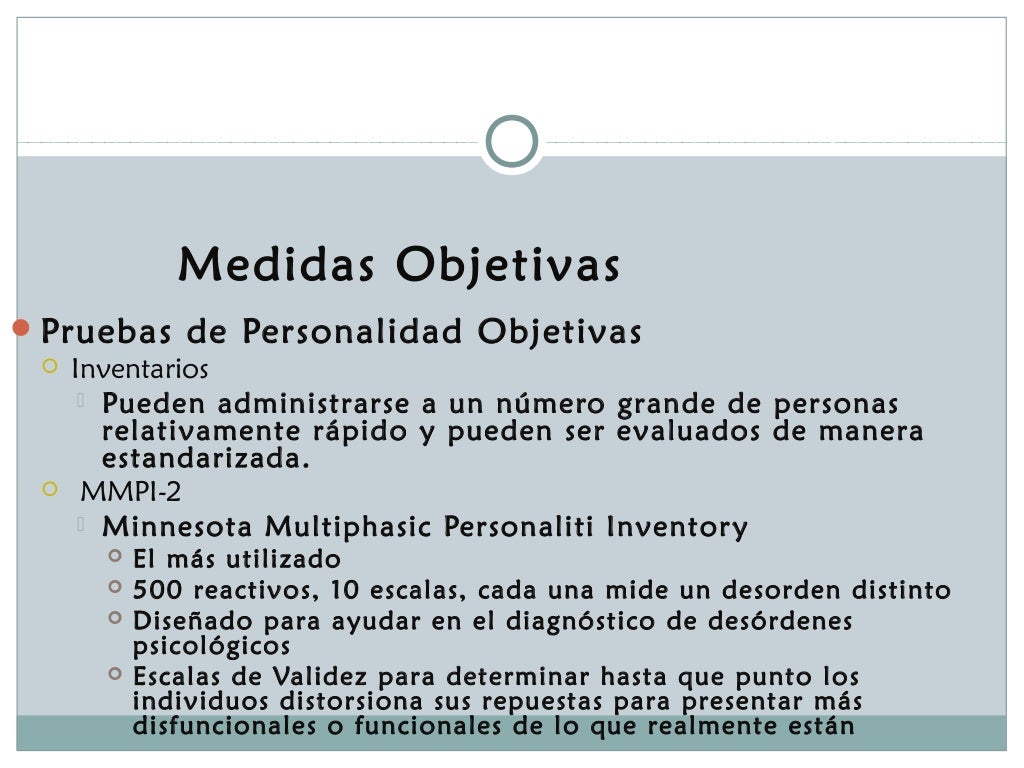 MEDICION EN LA PSICOLOGIA DE LA PERSONALIDAD.