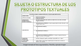 Imagen tomada deTexto argumentativo. Plantilla y ejemplo Imagen
 