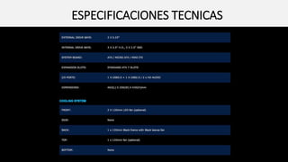 ESPECIFICACIONES TECNICAS
 
