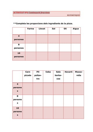 Activitat 6 matemàtiques | PDF