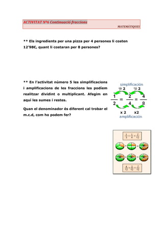 Activitat 6 matemàtiques | PDF