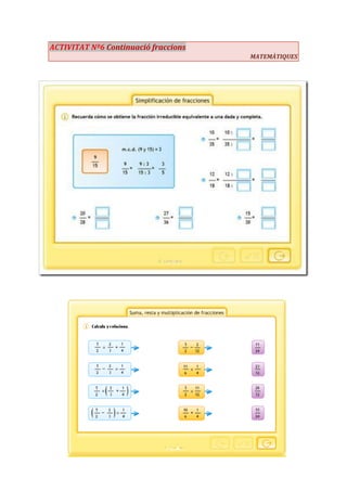 Activitat 6 matemàtiques | PDF
