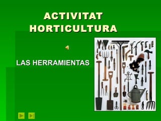 ACTIVITAT HORTICULTURA LAS HERRAMIENTAS 