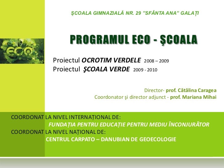 Activitati Eco Scoala 29 Galati