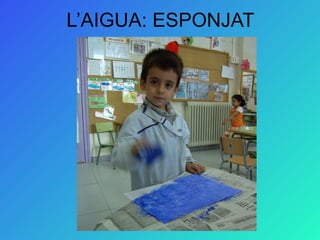 L’AIGUA: ESPONJAT 
